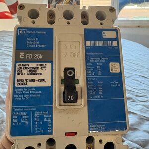 Cutler-Hammer Industrial Circuit Breaker